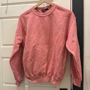 Nastygal Pink Pullover Sweatshirt Size S